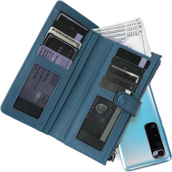 Montana West Women's Wallet Long D Large Navy - Picture 3 of 6